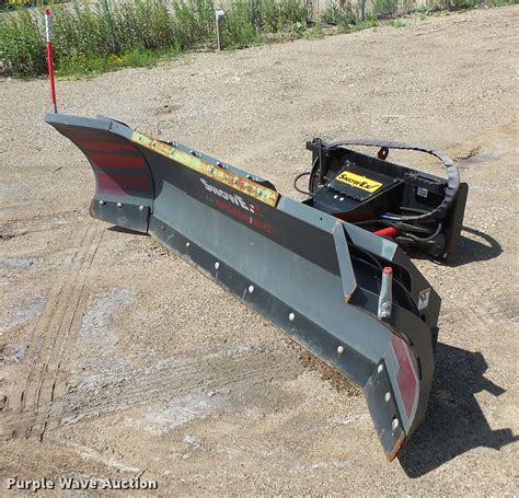 skid steer snow plow used